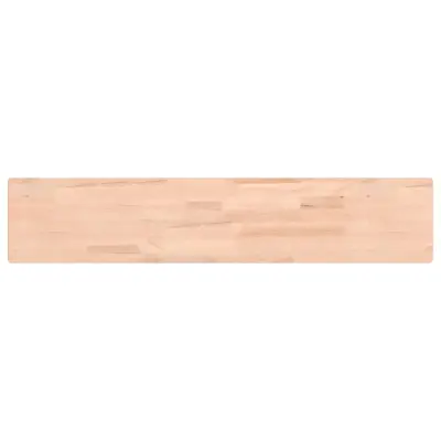 vidaXL Stenska polica 100x20x4 cm trdna bukovina