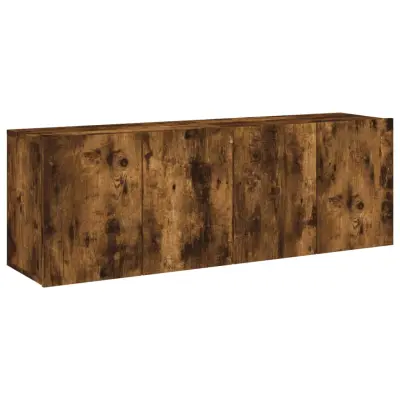 vidaXL Stenske TV omarice 2 kosa dimljen hrast 60x30x41 cm
