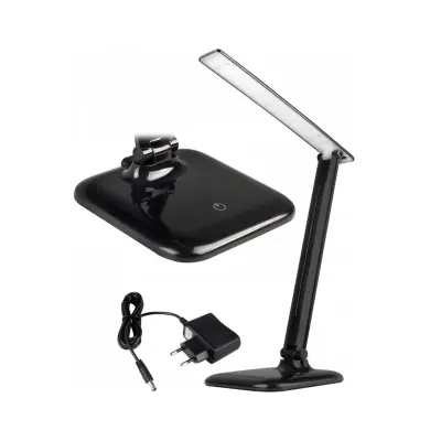 LED namizna svetilka 9W 4500K z napajalnikom črna