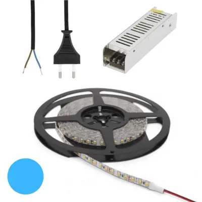 Set LED trak 9,6W/m 6500K 5m + napajalnik 60W + priključna vrvica