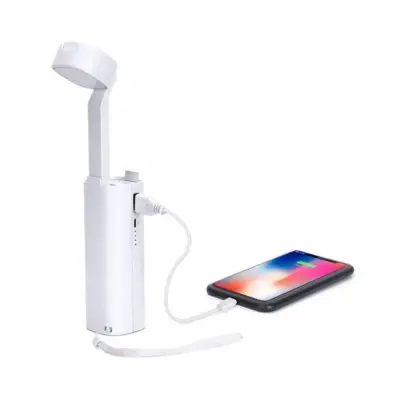 Powerbank zložljiva namizna polnilna LED svetilka 3W 4500K s funkcijo polnjenja mobilnih naprav