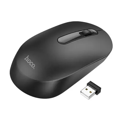 Brezžična miška HOCO 2.4 gHz 1200 DPI USB črna
