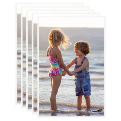 vidaXL Foto okvirji 5 kosov stenski/namizni beli 70x90 cm MDF