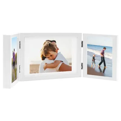vidaXL 3-delni foto okvir bel 28x18 cm + 2x(13x18 cm)