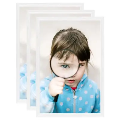 vidaXL Foto okvirji 3 kosi namizni beli 13x18 cm MDF