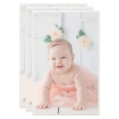 vidaXL Foto okvirji 3 kosi namizni srebrni 13x18 cm MDF