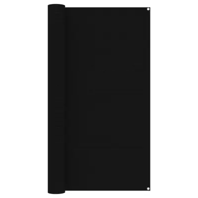 vidaXL Preproga za šotor 200x300 cm črna