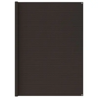 vidaXL Preproga za šotor 400x800 cm rjava HDPE