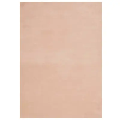 vidaXL Preproga s kratkimi vlakni mehka pralna rožnata 200x280 cm