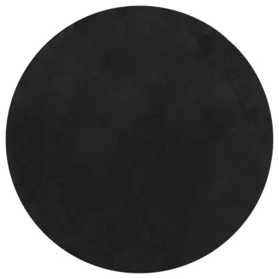 vidaXL Preproga HUARTE s kratkimi vlakni mehka pralna črna Ø 80 cm