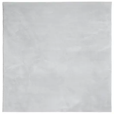 vidaXL Preproga s kratkimi vlakni mehka pralna siva 160x160 cm