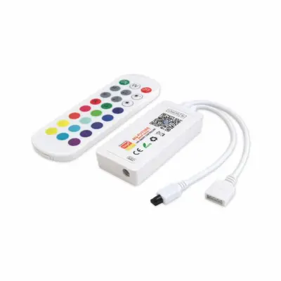 Wi-Fi smart kontroler z IR daljincem za RGB LED trakove 5-24V 6A DC Tuya