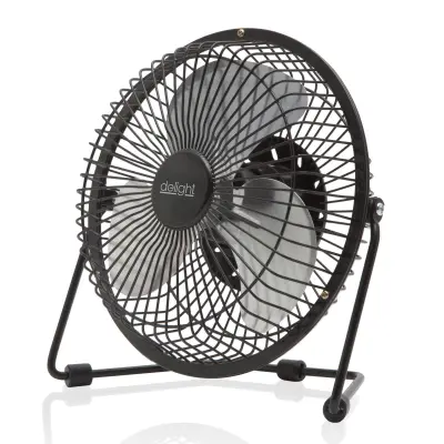 USB ventilator 18cm črn 5V 1,75W