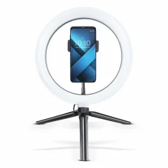 Ring selfie LED svetilka z držalom za telefon in tripod stojalom