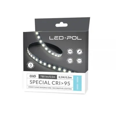 LED trak “SPECIAL CRI95” 12V 17W/m 1560lm/m 6000K - 6500K IP20 5m