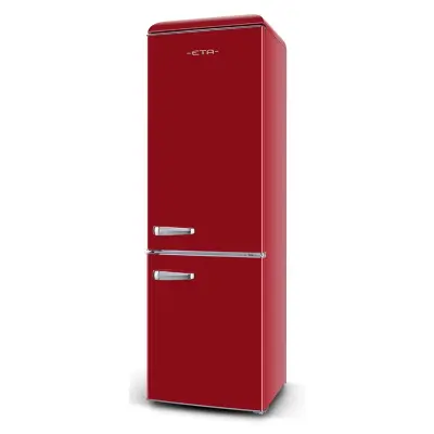 ETA Retro kombinirani hladilnik Storio [E, V: 192cm, H: 216L, Z: 84L, rdeč]