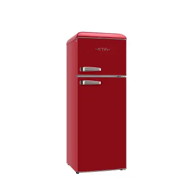 ETA Retro kombinirani hladilnik Storio [E, V: 148cm, H: 170L, Z: 45L, rdeč]