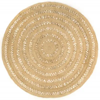 vidaXL Preproga iz ročno pletene jute 210 cm