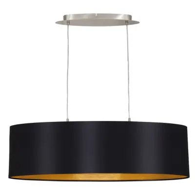 EGLO Viseča svetilka Maserlo 78 cm črna 31611