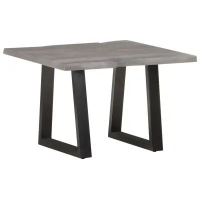 vidaXL Klubska mizica z živimi robovi 60x60x40 cm trden akacijev les