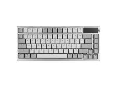 ASUS ROG Azoth Wireless, ROG NX Red, PBT, OLED, RGB, USB, US, bela tipkovnica