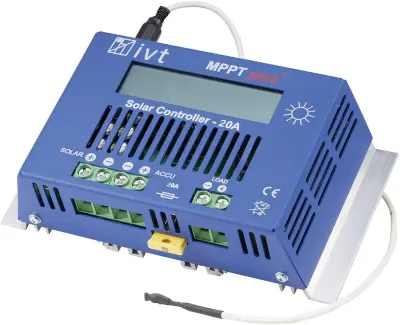 Solarni regulator polnjenja 12 V\, 24 V 20 A IVT MPPTplus 20A
