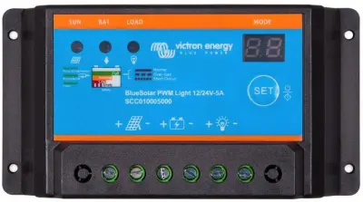 Solarni regulator napetosti Victron BlueSolar PWM-Light 12 / 24V-30A Victron Energy  solarni krmilnik polnjenja pwm 12 V\, 24 V 30 A