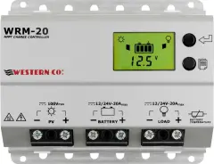 Western Co. WRM20 solarni krmilnik polnjenja mppt 12 V\, 24 V 20 A