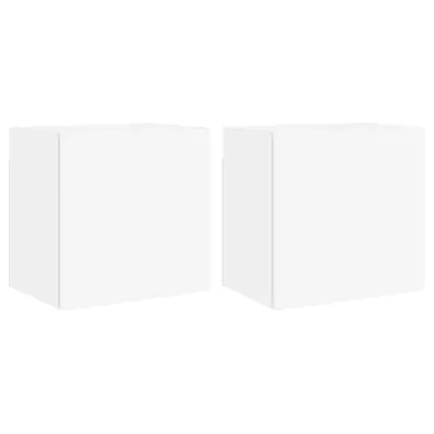 vidaXL Stenske TV omarice 2 kosa bele 40,5x30x40 cm inženirski les