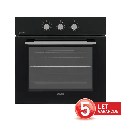VOX vgradna pečica SBM 6510B3D [A, 65 l, 9+3 prog., SteamBase, 3D Cook]