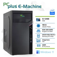 PCPLUS E-machine i5-12400/8GB/500GB/Windows 11 Pro namizni računalnik