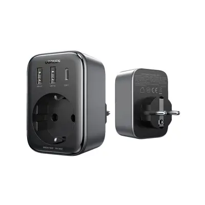 Ugreen Nexode 4v1 USB vtičnica 30W z 2xUSB, 1xUSB-C in Quick Charge