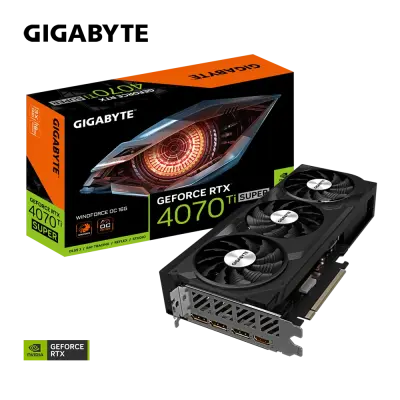 Grafična kartica GIGABYTE GeForce RTX 4070 Ti SUPER WINDFORCE OC 16G, 16GB GDDR6X, PCI-E 4.0