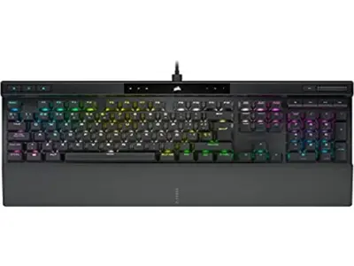 Corsair K70 RGB Pro Wired Mechanic Gaming tipkovnica (Cherry MX RGB Network tipke, 8000 Hz Advanced Sounding, polikarbonatni tipki, mehki zapestni poč