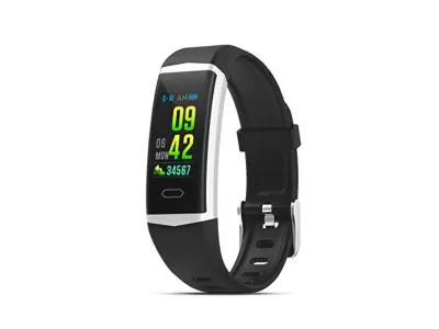 PRIXTON AT805 - SmartBand z 0,96 palčnim barvnim zaslonom, monitor srčnega utripa, črna
