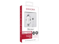 Khora Mobile KH-22190 avtomobilski polnilnik za Apple iPhone 5 White