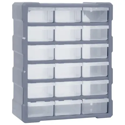 vidaXL Organizator z 18 predali 38x16x47 cm