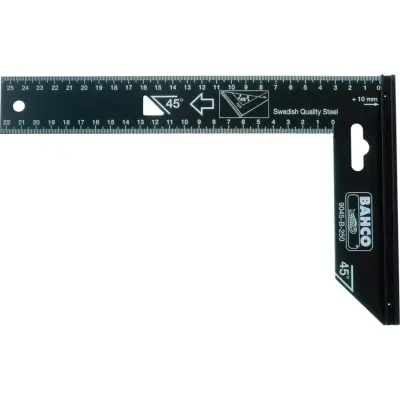 BAHCO Tesarski Kotnik 300 mm Črne Barve 9045-B-300