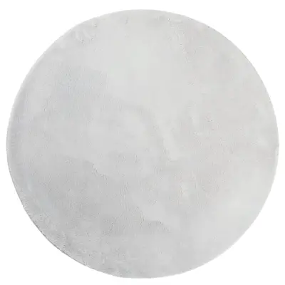 vidaXL Preproga HUARTE kratka vlakna mehka in pralna siva Ø 160 cm