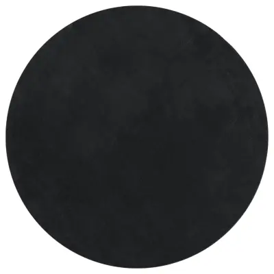 vidaXL Preproga HUARTE s kratkimi vlakni mehka pralna črna Ø 100 cm