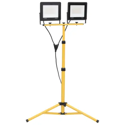 vidaXL LED reflektor s stojalom 2x100 W hladno bel