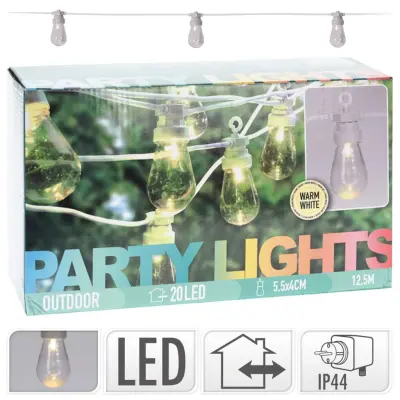 ProGarden LED okrasne lučke 20 lučk 4,5 V