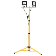 vidaXL LED reflektor s stojalom 2x50 W toplo bel