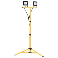 vidaXL LED reflektor s stojalom 2x30 W toplo bel