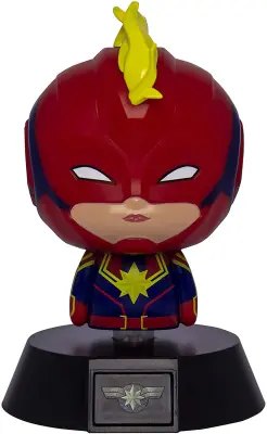 Paladone Captain Icon Light BDP Uradni zbirateljski predmet Disney Marvel | Idealno za otroške spalnice, pisarno in dom | Blago za pop kulturo iger, v