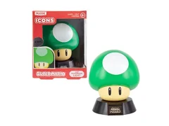 Paladone 1Up Mushroom Icon Light Uradno licenciran Nintendo Collectable | Idealno za otroške spalnice, pisarno in dom | Izdelki za igre na srečo pop kulture, 1 W, zelena