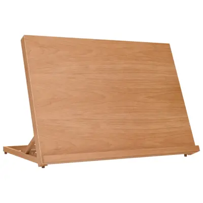 vidaXL Namizno slikarsko stojalo 65x48x7 cm trdna bukovina