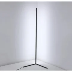 LED stoječa svetilka Moderna stoječa svetilka iz stekla in kovine z nastavljivo barvo svetlobe