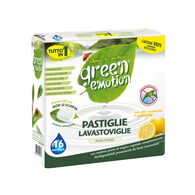Green emotion tablete za pomivalni stroj - limone