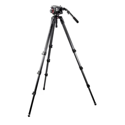Manfrotto 504 fluid video glava & 536 karbonsko stojalo + torba